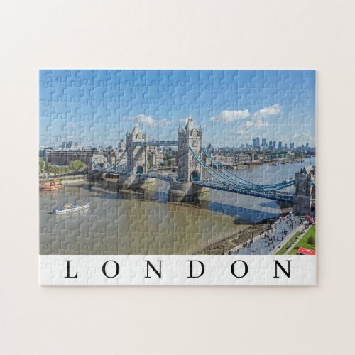London Tower Bridge aerial view puzzle