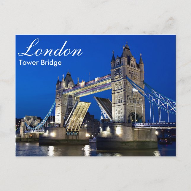 London - Tower Bridge at night postcard (Front)