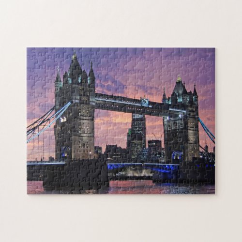 London Tower Bridge at Sunset Jigsaw Puzzle