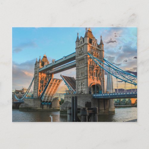 London Tower Bridge British Travel Postcard