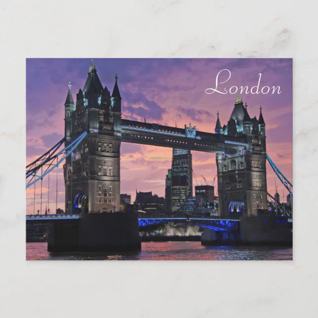 London Tower Bridge British Travel Postcard | Zazzle