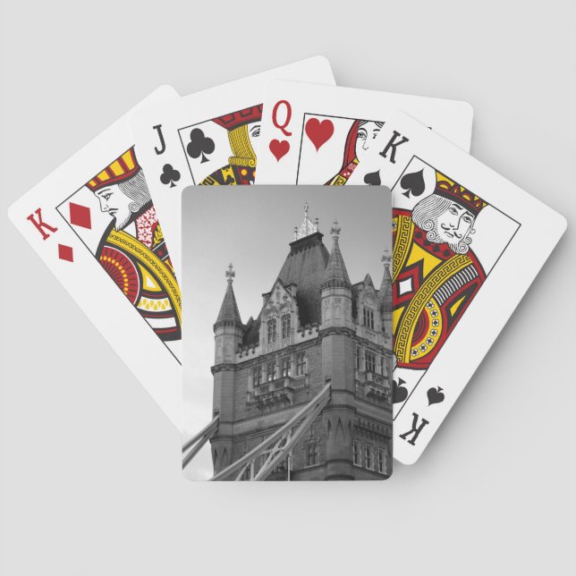 London Tower Bridge Close-up Poker Cards (Back)