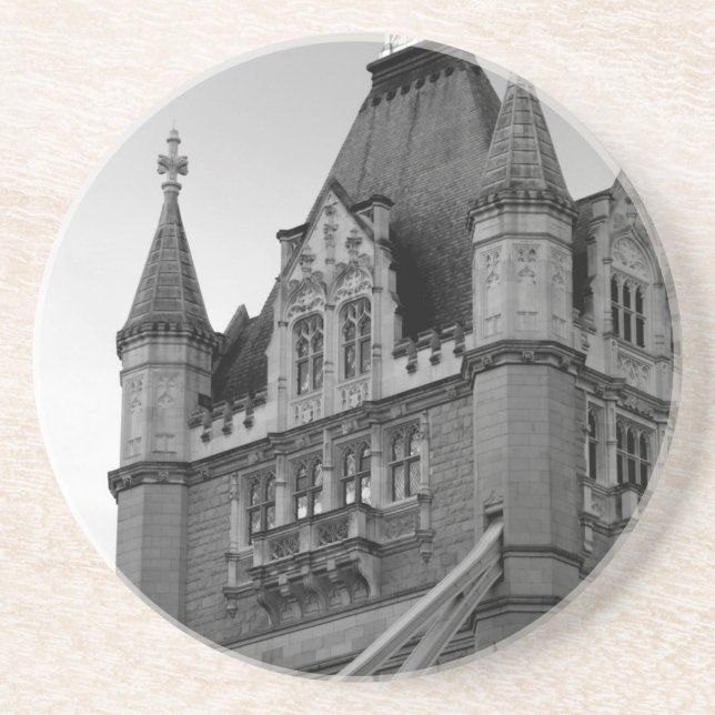 London Tower Bridge Close-up Sandstone Coaster (Front)