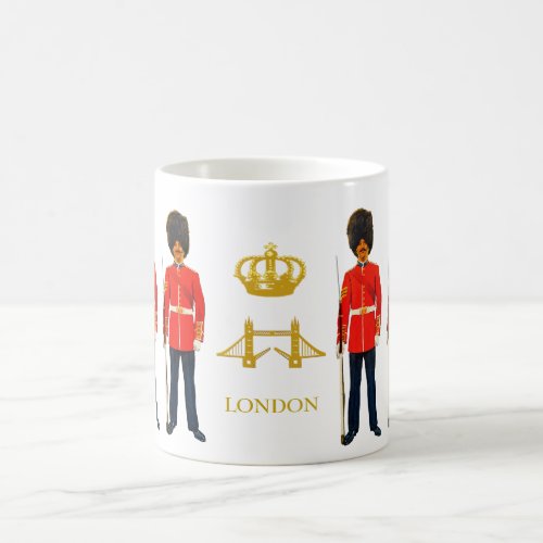 London Tower Bridge Crown  Royal British Warders Coffee Mug