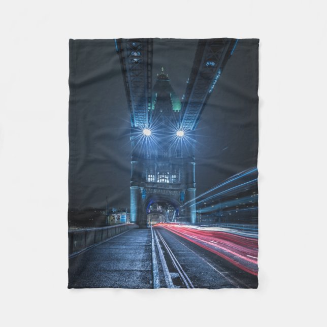 London Tower Bridge Fleece Blanket (Front)