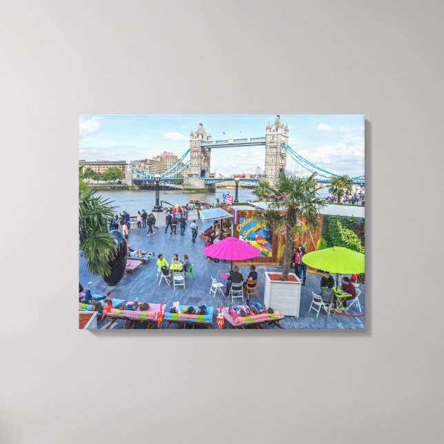 London Tower Bridge in summer canvas print (Front)