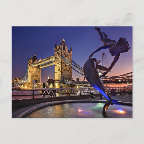 London Tower Bridge Postcard