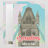 London Tower Bridge Travel poster (Front/Back)