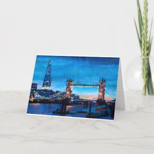 London Tower Bridge with The Shard Card