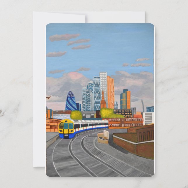 London Train Invitation (Back)