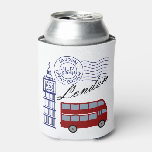 London Travel Can Cooler