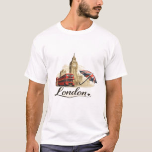 London Travel Graphic Men's T-Shirt