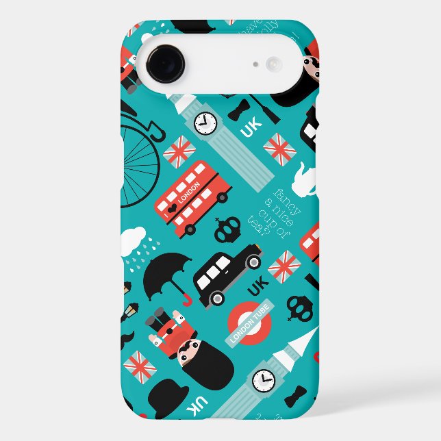 London travel icon retro illustration Case-Mate iPhone case (Back)