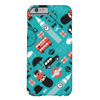 London Travel Icon Retro Illustration Barely There Iphone 6 Case by designalicious at Zazzle