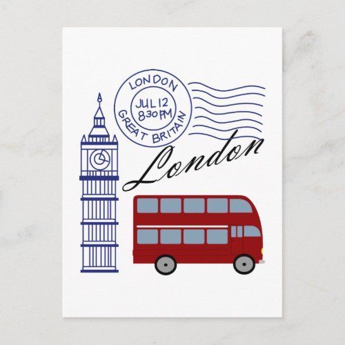 London Travel Postcard