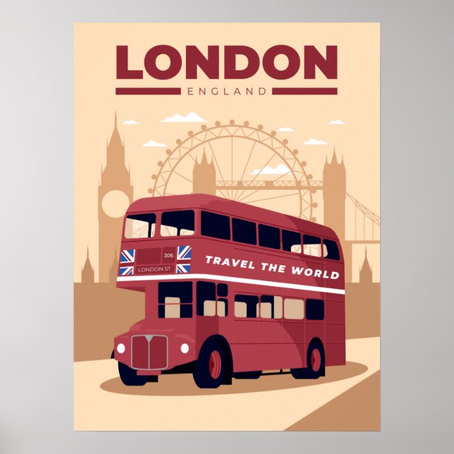 LONDON travel poster (Front)