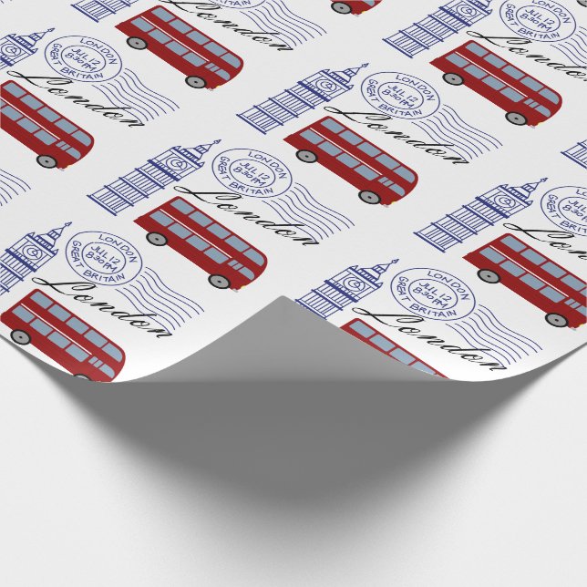 London Travel Wrapping Paper (Corner)