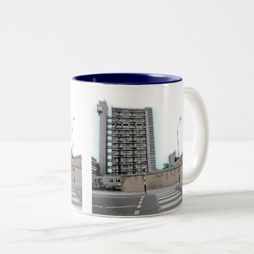 LONDON TRELLICK TOWER URBAN ARCHITECTURE PHOTO Two_Tone COFFEE MUG