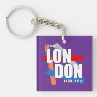 London Typography Keychain