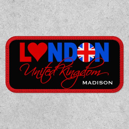 London UK custom name Patch