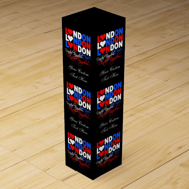 London UK custom wine gift box (Front)