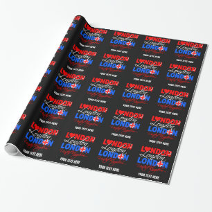 London UK custom wrapping paper