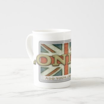 London Uk Flag Bone China Mug by EnglishTeePot at Zazzle
