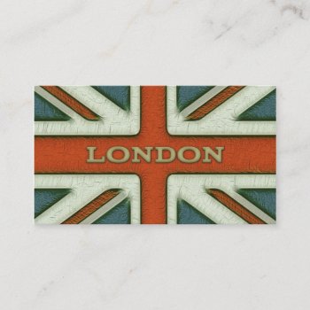 London Uk Flag Business Card by EnglishTeePot at Zazzle