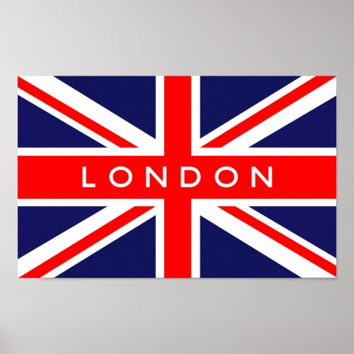 London UK Flag Poster