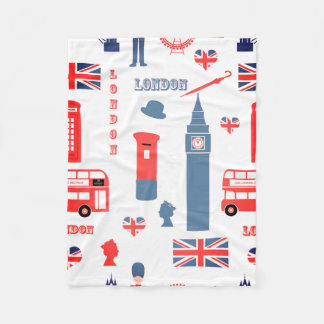 London UK Fleece Blanket