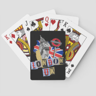 London UK retro style design Poker Cards
