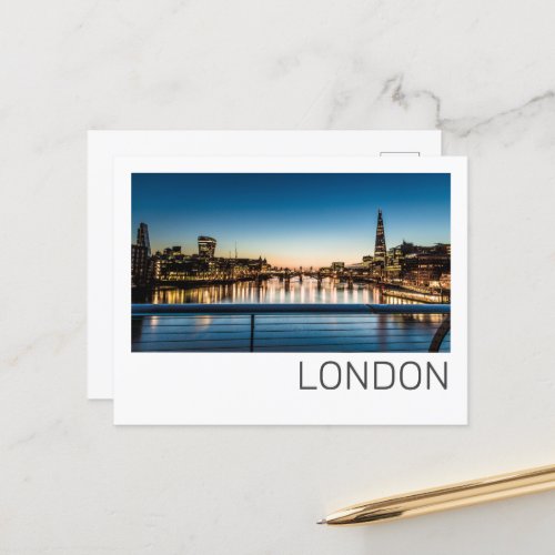 London Uk Skyline United Kingdom England Souvenir Holiday Postcard