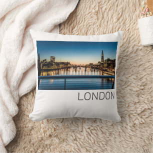 London Uk Skyline United Kingdom England Souvenir Throw Pillow