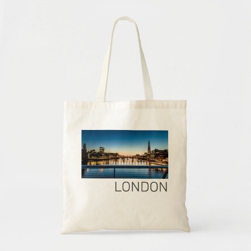 London Uk Skyline United Kingdom England Souvenir Tote Bag