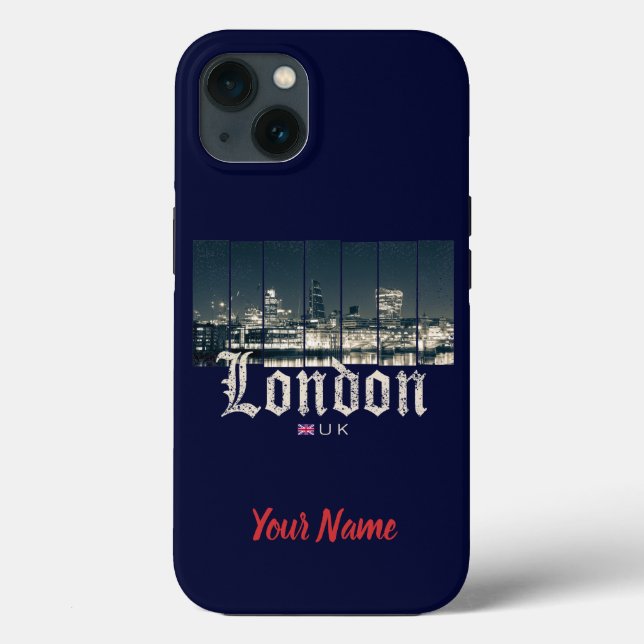 London Uk Skyline United Kingdom England vintage Case-Mate iPhone Case (Back)