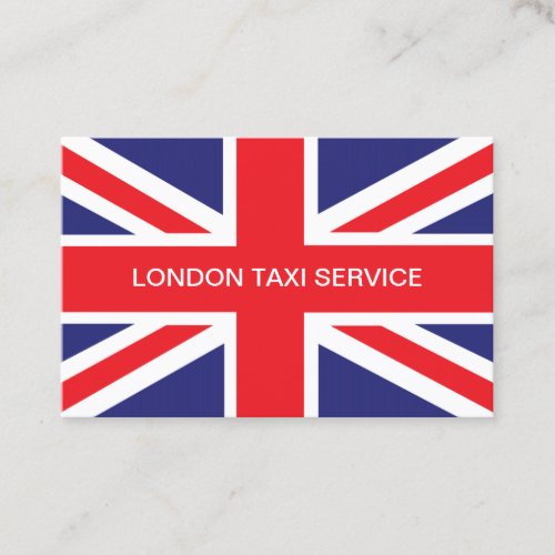 London UK Taxi Service Business Card