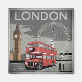 London UK vintage Magnet