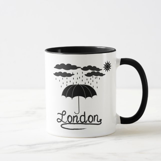 London | Under An Umbrella Mug (Right)