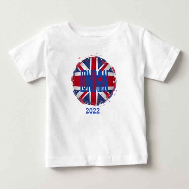London Union Jack 2022 to personalise   Baby T-Shirt (Front)