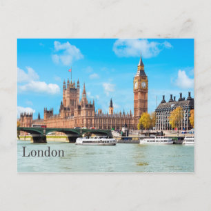 London, United Kingdom Big Ben View Postcard