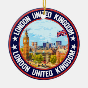 London United Kingdom Ceramic Ornament