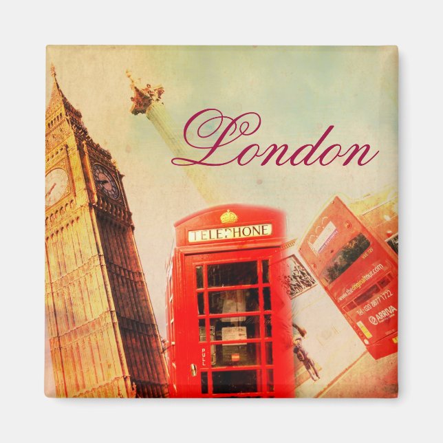 London vintage magnet (Front)