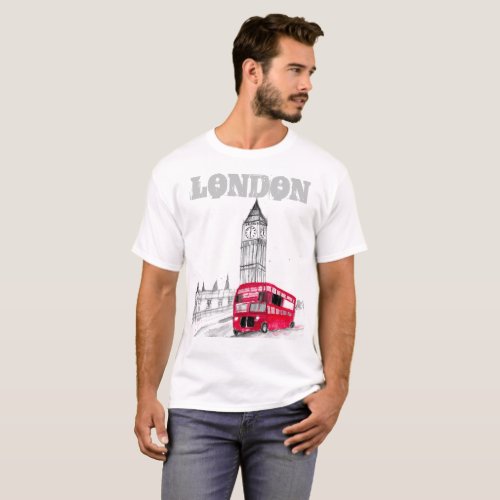 London Vintage Modern Boys England United Kingdom T_Shirt