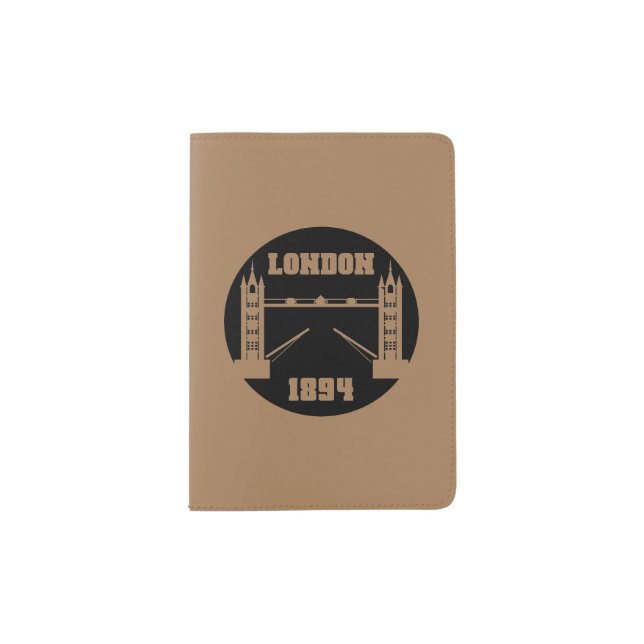 London Vintage Passport Holder (Front)