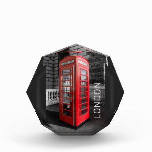 London Vintage Phone Box UK Retro Telephone Acrylic Award