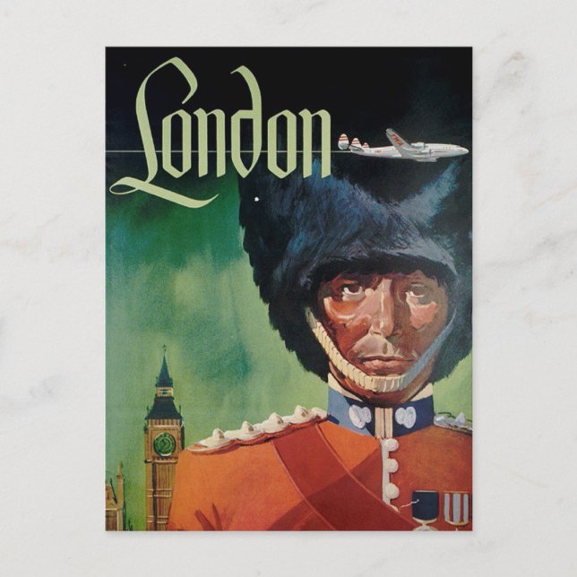 London Vintage Postcard (Front)