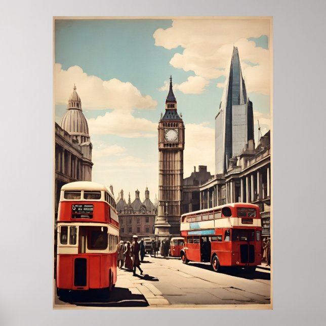 London vintage poster (Front)