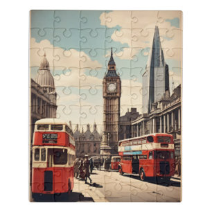 London vintage poster jigsaw puzzle