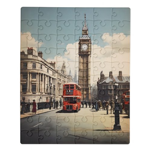 London vintage poster jigsaw puzzle