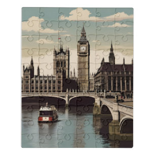 London vintage poster jigsaw puzzle